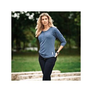 Roots Henley Shirt in Gray, Size Medium